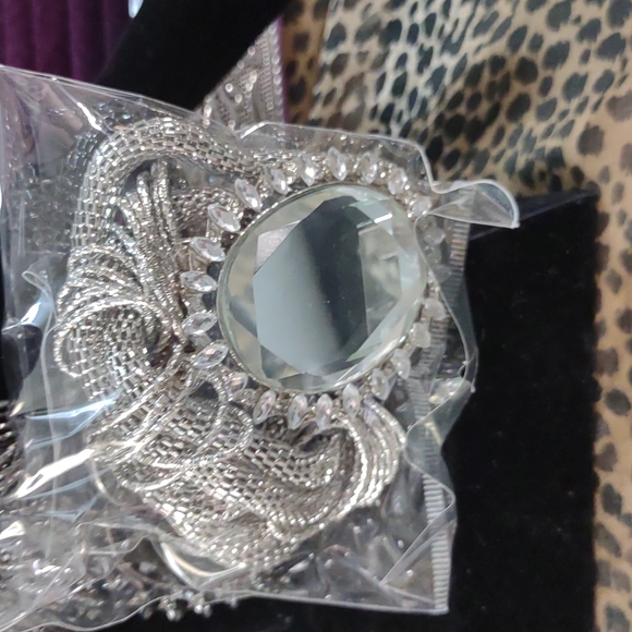 Stimulated Black Spinel and Stimulate White Zircon Necklaces. In chrome,rose or - Picture 2 of 2